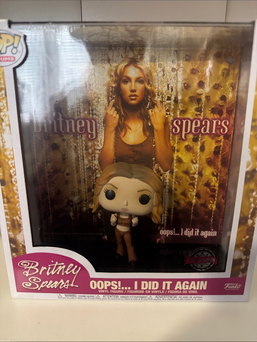 Funko Britney Spears Pop! Vinyl Figure - Gold, Cream, Pink Accents